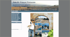 Desktop Screenshot of israel-vision-voyages.com