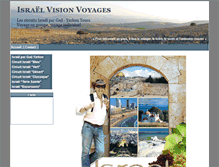Tablet Screenshot of israel-vision-voyages.com